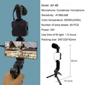 AY-49 Tripod Vlogging Kit