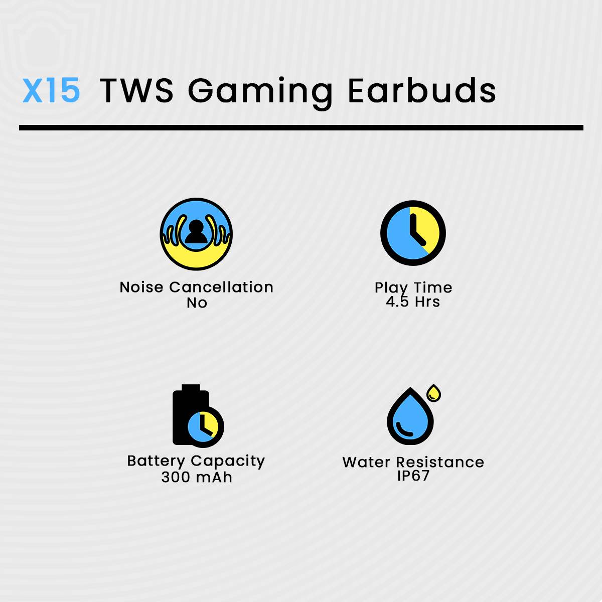 X15 TWS Gaming Earbuds